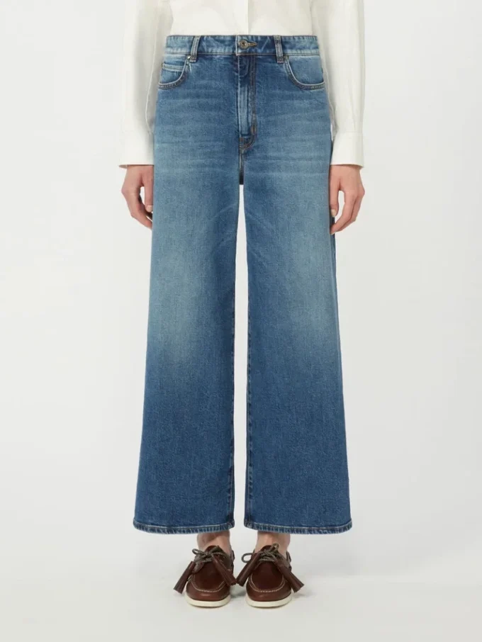 Flared comfortable denim jeans, navy Flared comfortable denim jeans, navy