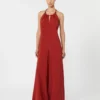 Flowing envers satin jumpsuit, red Flowing envers satin jumpsuit, red
