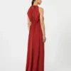 Flowing envers satin jumpsuit, red Flowing envers satin jumpsuit, red