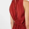 Flowing envers satin jumpsuit, red Flowing envers satin jumpsuit, red