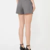 Gabardine wool shorts, medium grey