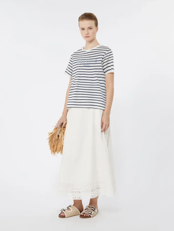 Jersey t-shirt with graphics, navy