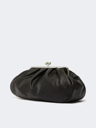 Large sheepskin pasticcino bag, black Large sheepskin pasticcino bag, black