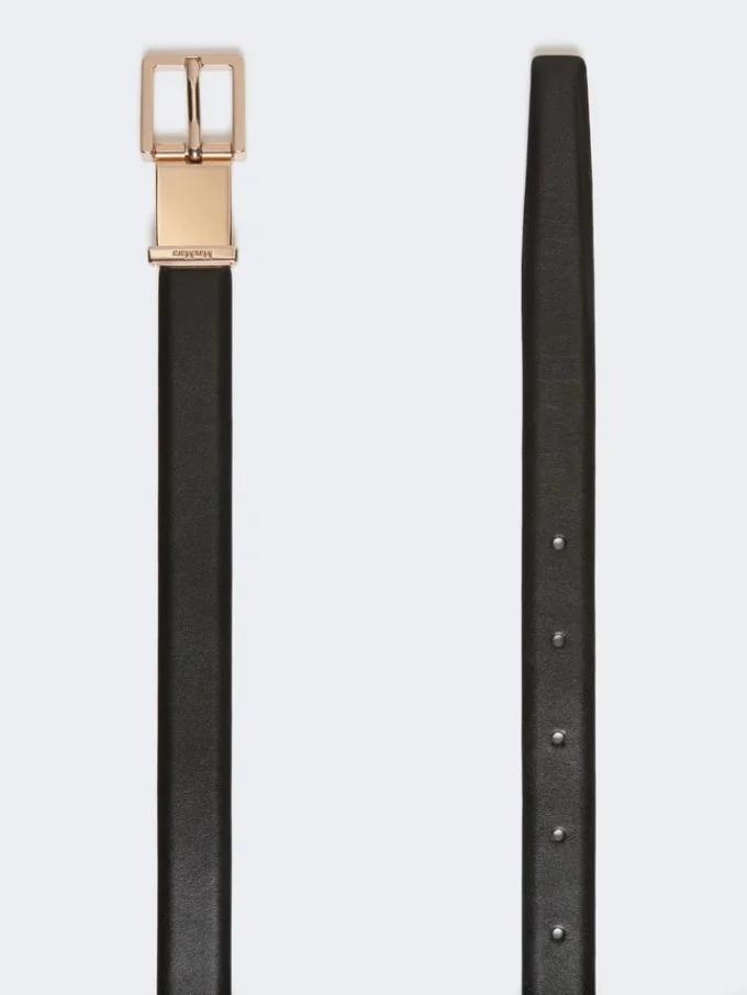 Leather belt, black Leather belt, black