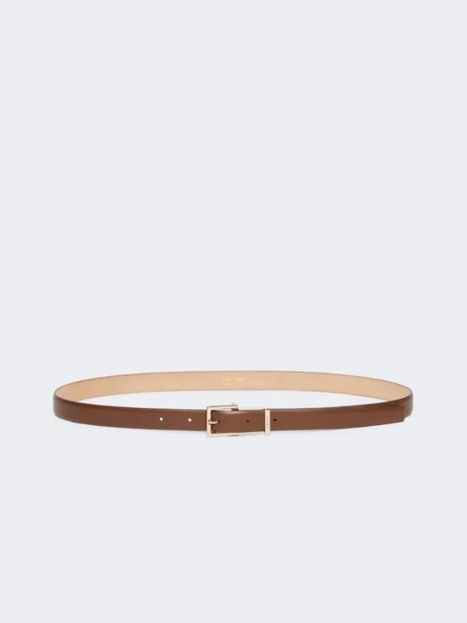 Leather belt, brown Leather belt, brown