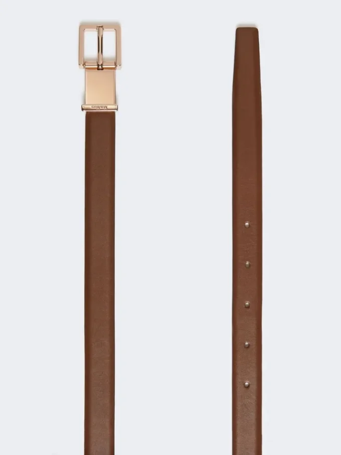 Leather belt, brown Leather belt, brown