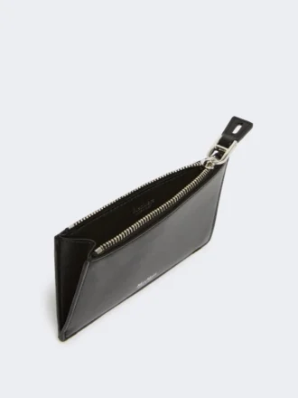 Leather card holder, black