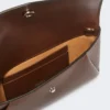 Leather envelope wallet, cocoa