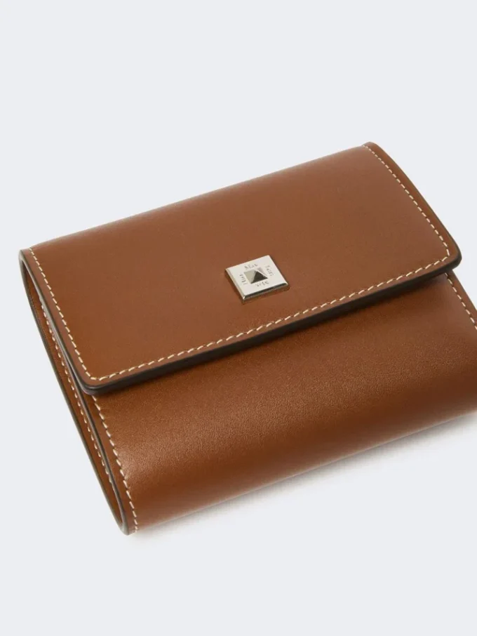 Leather purse, amber brown Leather purse, amber brown