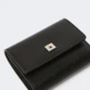 Leather purse, black Leather purse, black