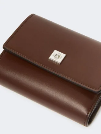Leather purse, cocoa