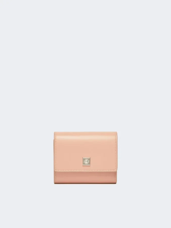 Leather purse, pink