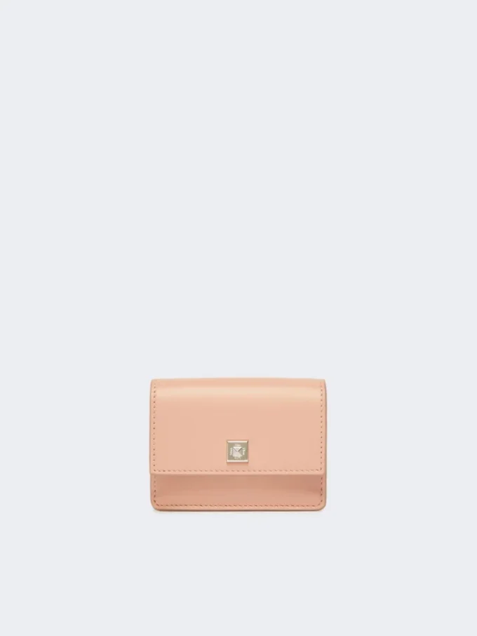 Leather purse, pink