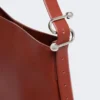Leather s-buckle shopper bag, rust Leather s-buckle shopper bag, rust