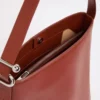 Leather s-buckle shopper bag, rust Leather s-buckle shopper bag, rust