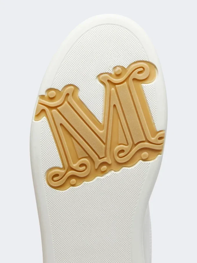 Leather sneakers, optical white Leather sneakers, optical white