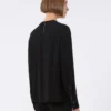 Lightweight cady blouse, black Lightweight cady blouse, black