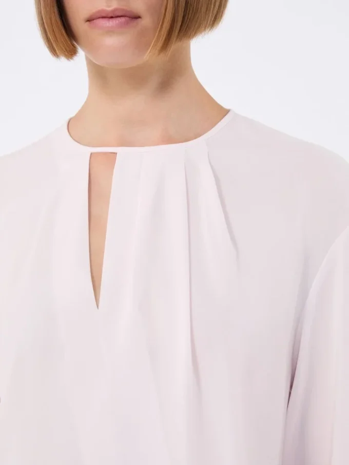 Lightweight cady blouse, pink