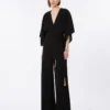 Lightweight cady jumpsuit, black Lightweight cady jumpsuit, black