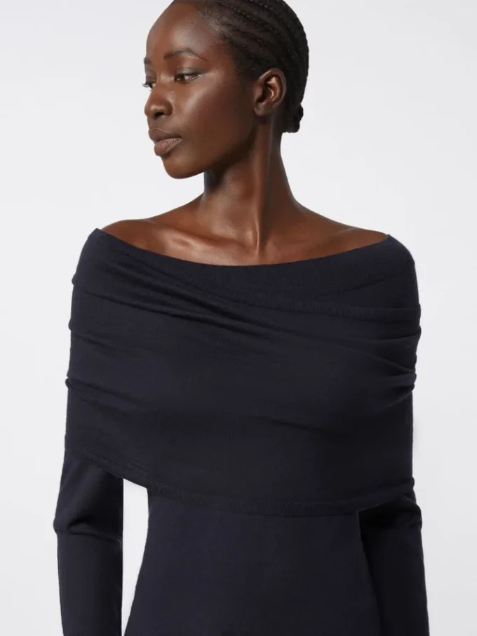 Lightweight cashmere sweater, ultramarine