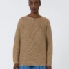 Lightweight linen sweater, desert