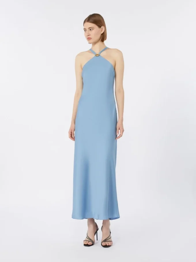 Lightweight satin dress, light blue Lightweight satin dress, light blue
