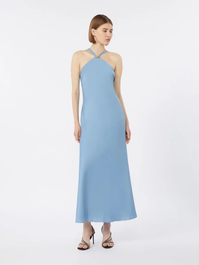 Lightweight satin dress, light blue Lightweight satin dress, light blue