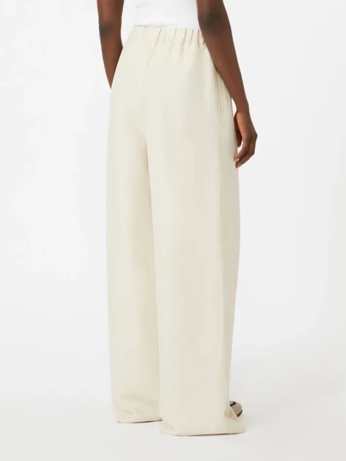 Linen and silk trousers, beige