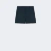 Linen basketweave shorts, midnightblue