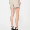 Linen basketweave shorts, sand