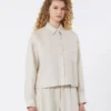 Linen canvas jacket, ecru
