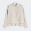 Linen canvas jacket, ecru