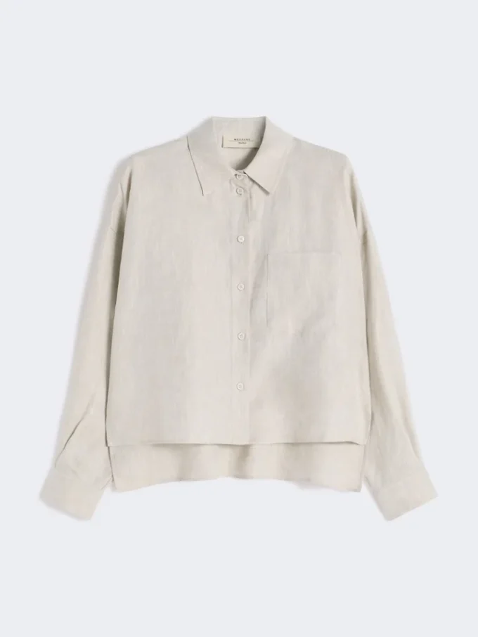 Linen canvas jacket, ecru