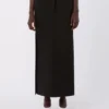 Long cotton skirt, black