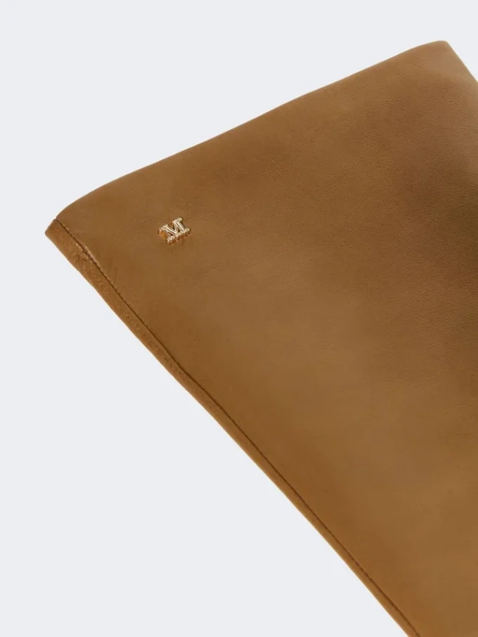 Long nappa leather gloves, tobacco Long nappa leather gloves, tobacco