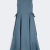 Long ramie dress, sky blue Long ramie dress, sky blue
