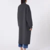 Long wool coat, dark grey