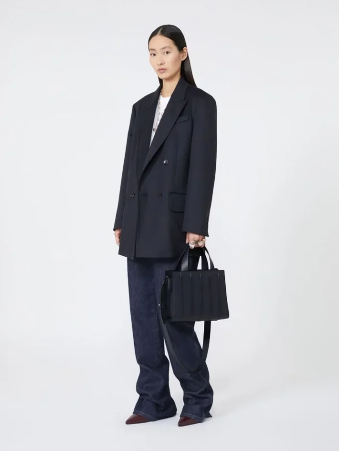 Max mara whitney bag 5 – medium, midnightblue