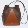 Medium bucket bag, cocoa