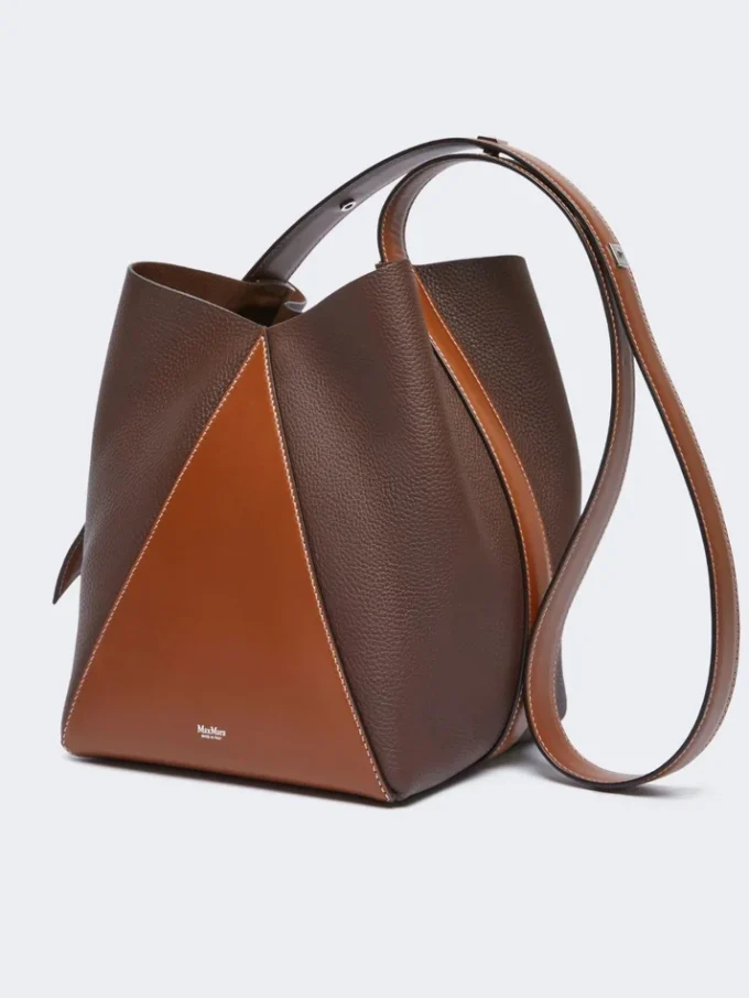 Medium bucket bag, cocoa