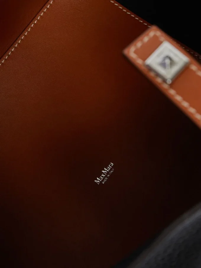 Medium bucket bag, rust