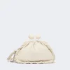 Medium nappa leather pasticcino bag, ivory
