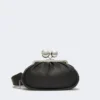 Medium pasticcino bag in glossy nappa leather, black