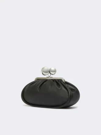 Medium pasticcino bag in glossy nappa leather, black