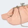 Medium sheepskin pasticcino bag, antique rose