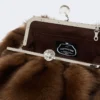 Medium sheepskin pasticcino bag, caramel