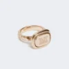 Metal signet ring, gold Metal signet ring, gold