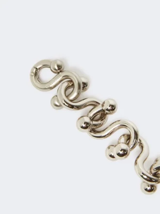 Metallic bracelet, silver