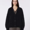 Mohair cardigan, black