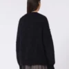 Mohair cardigan, black